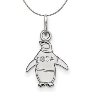 Sterling Silver Theta Phi Alpha XS (Tiny) Pendant Necklace - 16 Inch